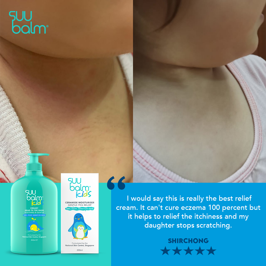 Suu Balm Kids Creamy Head To Toe Wash (Soothing & Gentle)