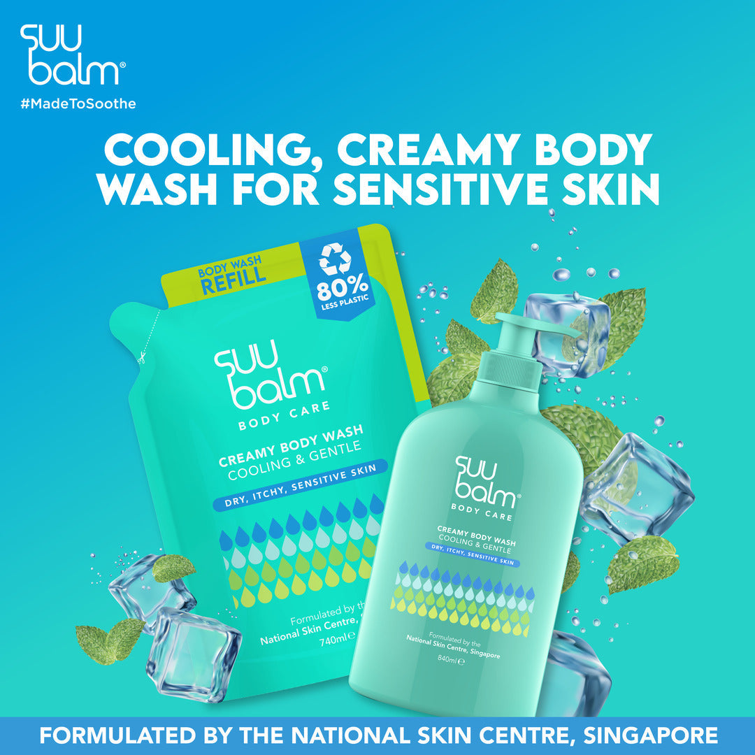 Suu Balm Creamy Body Wash (Cooling & Gentle)
