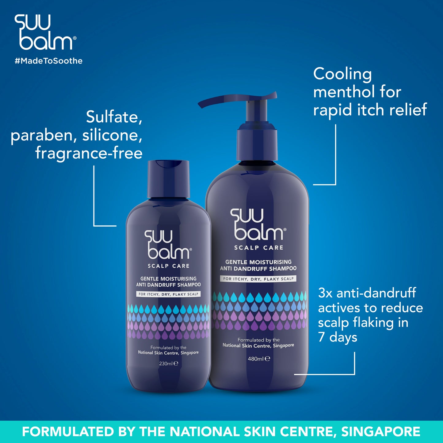 Suu Balm Gentle Moisturising Anti Dandruff Shampoo